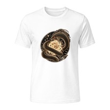 Cosmic Serpent Ouroboros T-Shirt | Vintage Engraving Mystical Space Snake Tee picture
