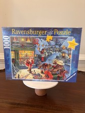 NEW 2008 Ravensburger 1000 Piece Jigsaw Puzzle Santa’s Christmas List No 158416 picture