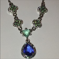 CAROLEE NASSAU NIGHTS TEARDROP PENDANT NECKLACE NWOT picture