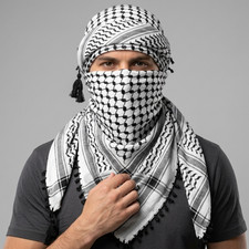 Authentic Palestinian Arafat Shemagh Keffiyeh 100% Cotton Traditional Arab Scarf picture