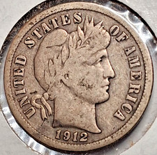 1912 Barber Dime picture