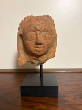Ancient Central India Gupta Period Terracotta Head Fragment -India 5th century picture