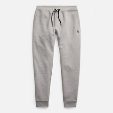 Polo Ralph Lauren Double Knit Tech Fleece Gray Htr Jogger Sweat Pants Men's SZ M picture