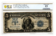 Fr. 280m 1899 $5 Silver Certificate Mule Note Elliott /White PCGS Choice Fine 15 picture