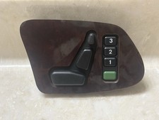 1996-2003 Mercedes W210 E320 Front Right Passenger Seat Control Switch Wood OEM picture