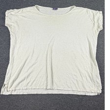 Patagonia Top Womens S Gatewood 52875 Light Gray Striped EUC picture