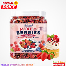 6Oz Freeze Dried Mixed Berry Pieces, Strawberry, Raspberry & Blueberry picture