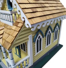 Claire Murray Limited Edition Victorian Cottage Yellow Birdhouse EUC Porch picture