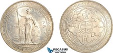 AM637, Great Britain, Victoria, Trade Dollar 1898 B, Bombay Mint, Silver, UNC picture