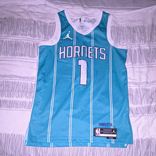 Jordan Charlotte Hornets LaMelo Ball #1 NBA Dri-FIT Swingman Jersey 44 picture
