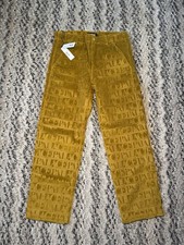 NWT PALACE Skateboard Mustard Yellow Bossy Pants Corduroy **DAMAGED** Sold AS-IS picture