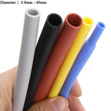 Flexible Soft Silicone Heat Shrink Tube 200°C HIGH TEMP Sleeving Various Colours picture
