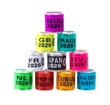 50Pcs Pigeon Ring 2026 Identification Rings Bird,10 Dif Color ANILLOS DE PALOMAS picture