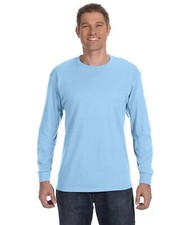 Gildan G540 Men's Heavy Cotton Preshrunk T Shirt Long Sleeve Crew Neck T-Shirt picture