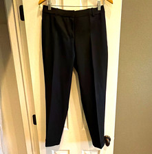 J.Crew Women's Wool Black Capri Pants Solid Regular Size 4 picture