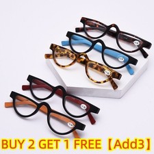 Unisex Vintage Reading Glasses Half Moon Readers Retro Tortoise Specs +1.0-4.0@ picture