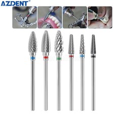 Dental Tungsten Steel Carbide Burs Lab Polishing Cutting Bur Drills HP 2.35mm picture