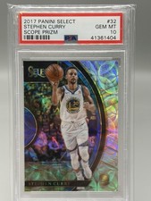 Stephen Curry ✨2017-18 Panini Select ✨ Scope Prizm ✨#32 ✨PSA 10 ✨Warriors picture