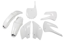UFO White Restyled Plastic Kit fits 01-13 KX100, KX85 picture