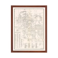 Old Map of Butte, MT 1939 - Vintage Butte Montana Art picture