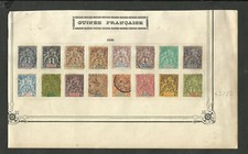 FRANCE GUINEA, YV # 1/13, COMPLETE SET, MH - USED, VF picture