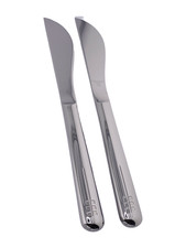 Reed & Barton × Swid Powell Stainless RICHARD MEIER Set/2 Modern Solid Knives picture