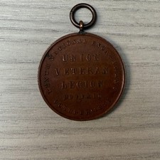 Vintage 1895 Union Veteran Legion Buffalo Bronze National Encampment Medal USA picture