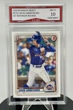 2020 Bowman Draft Pete Crow-Armstrong 1st Bowman Prospect Card #BD-72 picture