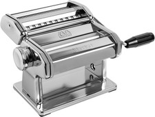 Italian 150 Classic Manual Pasta Maker - Chrome Steel for Lasagna & Fettuccine picture