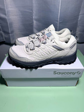 Saucony Originals Grid Peak Low Top Lace Up Mesh Sneakers Ivory/Green S70814-23 picture