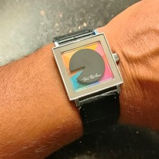 Vintage 1970s Tian Harlan Chromachron Swiss Mechanical Color-Time Men's Watch picture