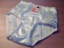 Women Panties,Briefs,Control Panties Ann Diane Size L. White Satin 2 Pockets picture