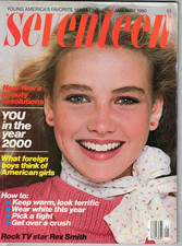 Seventeen Magazine January 1980 New Year's Beauty Year 2000 Foreign Boys picture