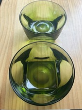Pristine Pair of Vintage 1960s Murano Sommerso Faceted Block Bowls / Vide-Poche picture