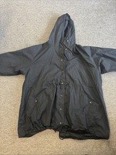 Skims Woven Cotton Oversized Anorak Size 3x In Onyx Color picture