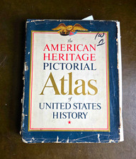 The American Heritage Pictorial Atlas of United States History1966,Hardcover+DJ picture