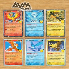 Pokemon 30th Celebrations - Legendary Birds Promo Set Moltres Articuno Zapdos picture