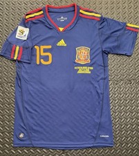 Sergio Ramos Spain Away Retro Jersey Final World Cup 2010 Size XL Vintage Shirt picture