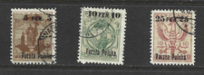 POLAND - 1918 The Warsaw Issues - 5,10 AND 25 FEN - USED SELECTION. picture