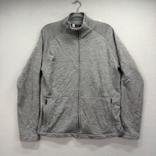 Z Zegna Techmerino Jacket Mens L Grey Full Zip Wool Blend Performance Sweater picture