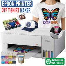Epson Printer with DTF ink Heat Transfer Print Cotton T-Shirt Transfer Kit picture
