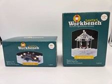Santa's Workbench Lighted Bridge & Gazebo 2003 Village Accessory Christmas picture