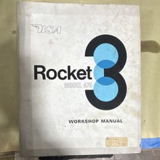 BSA Rocket 3 A75 Manual Original 1971 Printing Rare - Nice Complete picture
