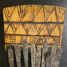 Vintage hand-crafted African mbira thumb piano. Unique mid-century folk art. picture