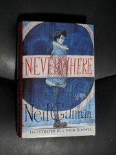 Double Signed Neil Gaiman Chris Riddell Neverwhere UK Hardcover Near Fine picture