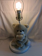 Vintage 1980s ADI Lamps Plush Teddy Bear Nursery Lamp & Music Box picture
