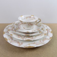 Theodore Haviland Limoges Schleiger 145-2 Place Setting VGC France Cup Saucer picture