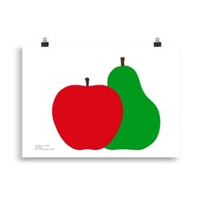 La Pera La Mela - Enzo Mari - Poster  70 x 50 cm picture
