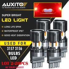 2-20X AUXITO 3157 3156 3057 4157 Red LED Brake Tail Turn Signal Light Bulbs 4KP8 picture