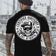 CERTIFIED WHITEBOY Street Skull T-Shirt , Menswear, Streetwear picture